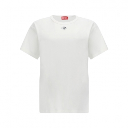 26SS NORMY-OD 스몰 메탈릭 로고 티셔츠 화이트 A20399 0JMBB 141