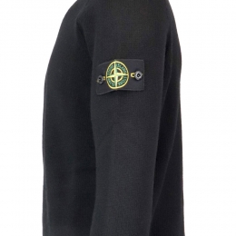 ◆15주년◆와펜 패치 나그랑 울 니트 블랙 7315505A3 V0029