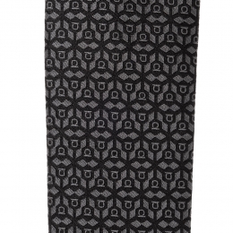 ◆당일◆26SS 간치니 로고 패턴 실크 넥타이 블랙 35-0943 0768435