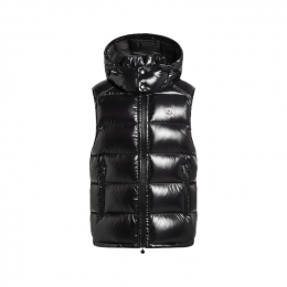 ◆당일◆25FW 보르메스 BORMES 로고 패치 패딩 조끼 블랙 1A001 16 68950 999