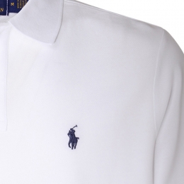 ◆당일◆26SS 포니 자수 클래식핏 카라 티셔츠 화이트 710666997 001