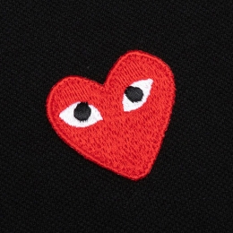 ◆당일◆26SS 레드 와펜 카라 티셔츠 블랙 AX-T006-051-1