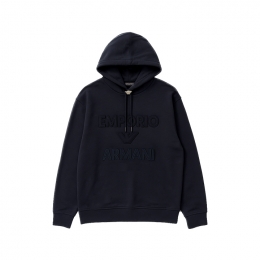 ◆당일◆25FW 엠보 로고 오버핏 후드티 네이비 EM001121 AF100131 UB118