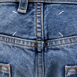 ◆당일◆25FW 백 스티치 워싱 데님진 블루 S29LA0094 S30561 984