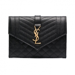 ◆당일◆25FW 믹스 마틀라세 모노그램 엔벨로프 중지갑 블랙 651026 BOW91 1000