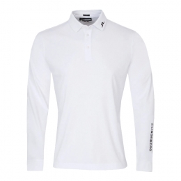 ◆당일◆24SS 투어 테크 자수 로고 카라 롱슬리브 화이트 GMJT09165 0000