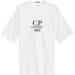 ◆당일◆24SS 로고 자수 티셔츠 화이트 16CMTS231A 005697G 103