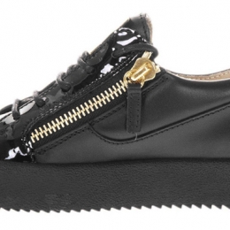 ◆12주년◆여성 메이 런던 더블지퍼 스니커즈 블랙 RW70000 NERO