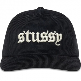 ◆당일◆24SS 코듀로이 OE 로고 자수 캡모자 블랙 1311137 BLACK