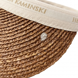 ◆당일◆26SS 비앙카12 라피아 바이저햇 넛셸/네추럴 HAT52493 BIANCA 12 NUTSHELL NATURAL