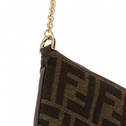 ◆당일◆26SS 미니 바게트 체인 파우치백 브라운 8M0535 A98P F1GL7