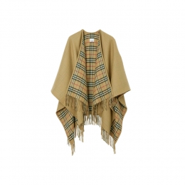 26SS 리버시블 체크 케이프 아카이브 베이지 8071673