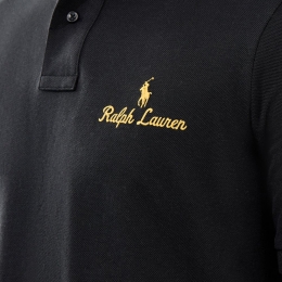 ◆당일◆26SS 포니 자수 로고 클래식핏 티셔츠 블랙 710981782 001