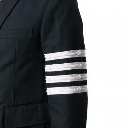 ◆당일◆사선 완장 클래식 블레이저 네이비 MJU490E 07738 415