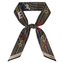 ◆당일◆24FW 체인 스키니 트윌리 스카프 다크네이비 VS4770 986 U898