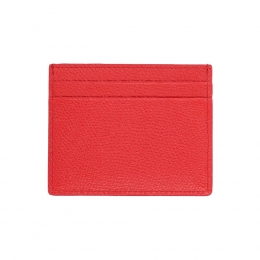 26SS V로고 시그니처 카드지갑 레드 8W2P0AJ7 SNP JU5