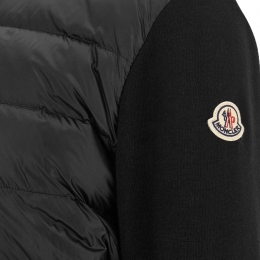 ◆당일◆26SS 로고 패치 믹스 니트 패딩자켓 블랙 9B000 18 M1131 999