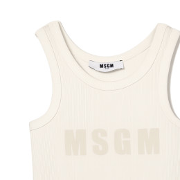키즈 로고 민소매 티셔츠 오프화이트 S6MSJGTA159 002