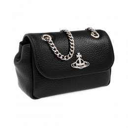 ◆당일◆26SS ORB 은장 로고 스몰 펄스 체인 숄더백 블랙 5C01000CW S000D N403