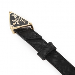 ◆당일◆26SS 삼각로고 사피아노 벨트 블랙 1CC621 053 F0002