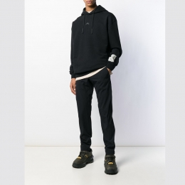 ◆11주년◆시그니처 백로고 프린트 후드티 블랙 MF19HC01