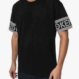 ◆바이스트로◆20SS 암밴드 로고 프린트 티셔츠 블랙 5TS043 4BD 99