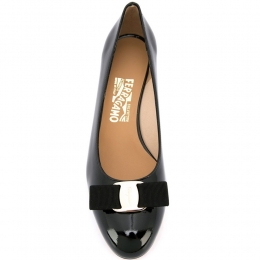 ◆당일◆바라 VARA 리본 유광 펌프스힐 블랙 0575969