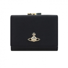 ◆당일◆26SS ORB 로고 프레임 스몰 반지갑 블랙 5115002MW L001N N402