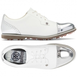 ◆당일◆22FW 여성 캡 토 갤리벤터 골프화 화이트/실버 G4LC20EF04 S/SHK