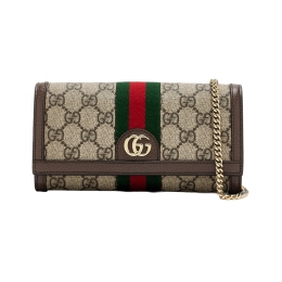 ◆당일◆26SS GG 오피디아 체인 월렛&크로스백 베이지 772309 96IWG 8745