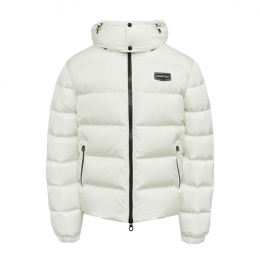 ◆당일◆25FW 아프리카 APRICA 로고 패치 패딩 자켓 화이트 VUDJ20235K0001 WHS