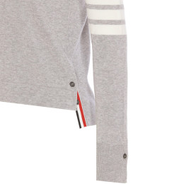 ◆당일◆25SS 사선 완장 니트 셔츠 가디건 라이트그레이 FKL003A Y3036 055