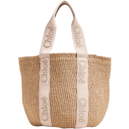 ◆당일◆25FW 로고 스트랩 우디 라지 바스켓백 베이지 CHC23AS380L18 26Y