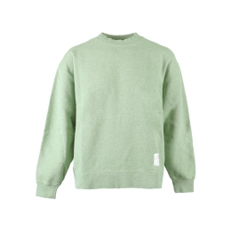 ◆15주년◆로고 라벨 패치 기모 맨투맨 그린멜란지 AI0018 AF7