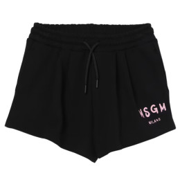 ◆키즈◆25SS 여성 로고 밴딩 프린트 버뮤다 숏팬츠 블랙/핑크 S5MSJGSH092 11075