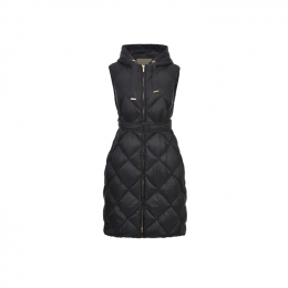 ◆당일◆25FW TREGIL 후드 퀄팅 패딩 코트 블랙 2529296075 002