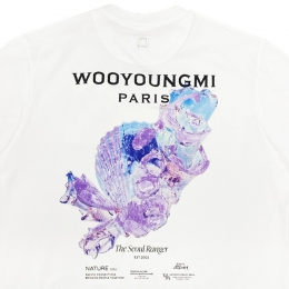 ◆당일◆25SS 3D 코랄 백로고 티셔츠 화이트 W251TS05 701W