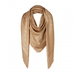 26SS 울 실크 블렌드 스카프 카멜 FXT069 AJW7 F0QB8