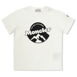 ◆키즈◆25SS 키즈 로고 패치 티셔츠 화이트 8C000 25 89AFV 034
