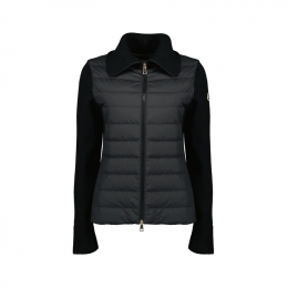 ◆당일◆26SS 로고 패치 믹스 니트 패딩자켓 블랙 9B000 20 M1131 999