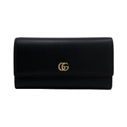 ◆당일◆26SS GG 마몽 바이컬러 컨티넨탈 장지갑 블랙/레드 456116 AAE5F 1062