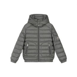 ◆키즈◆여성 라우로스 LAUROS 로고 패치 암 포켓 패딩자켓 그레이 1A000 36 597YF 905