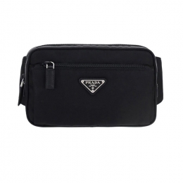 ◆당일◆25FW 삼각 로고 리나일론 벨트백 블랙 2VL977 2DMG F0002