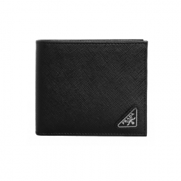 ◆당일◆26SS 사피아노 삼각로고 반지갑 블랙 2MO513 QHH F0002