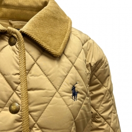 ◆당일◆25FW 포니 자수 로고 다이아몬드 퀄팅 자켓 카키 211965336 004