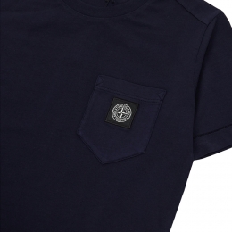 ◆키즈◆키즈 로고 패치 포켓 반팔 티셔츠 네이비 801620347 V0020