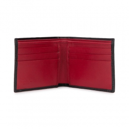 ◆당일◆26SS 더블 간치니 투톤 반지갑 블랙/레드 66-A064 0685978