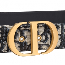 ◆당일◆24SS 오블리크 자카드 30 몽테뉴 벨트 블루 B0077UTZQ 928