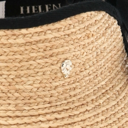 ◆당일◆26SS 마이 라피아 바이저햇 네추럴/미드나잇 HAT50315 MAI NATURAL MIDNIGHT