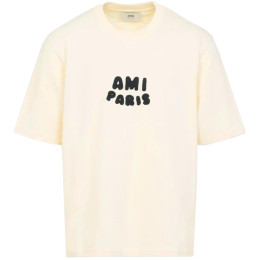 ◆당일◆25SS 크로셰 로고 티셔츠 크림화이트 UTS075 726 136